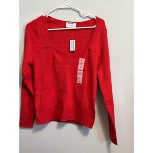 Fitted Rib-Knit Sweater